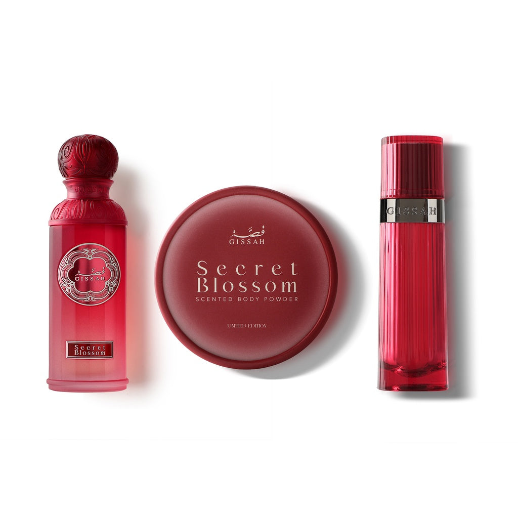 Secret Blossom Perfume Set By Gissah + Gift Bag - Limited Edition