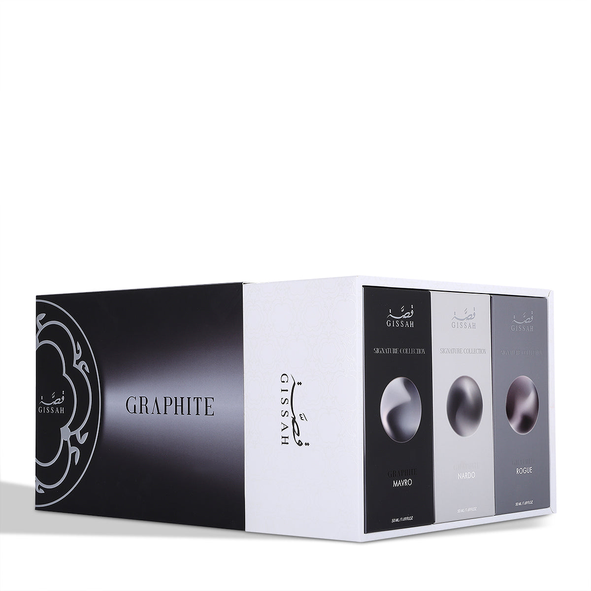 Graphite Set 3x50ml Perfumes by Gissah - Pre Order