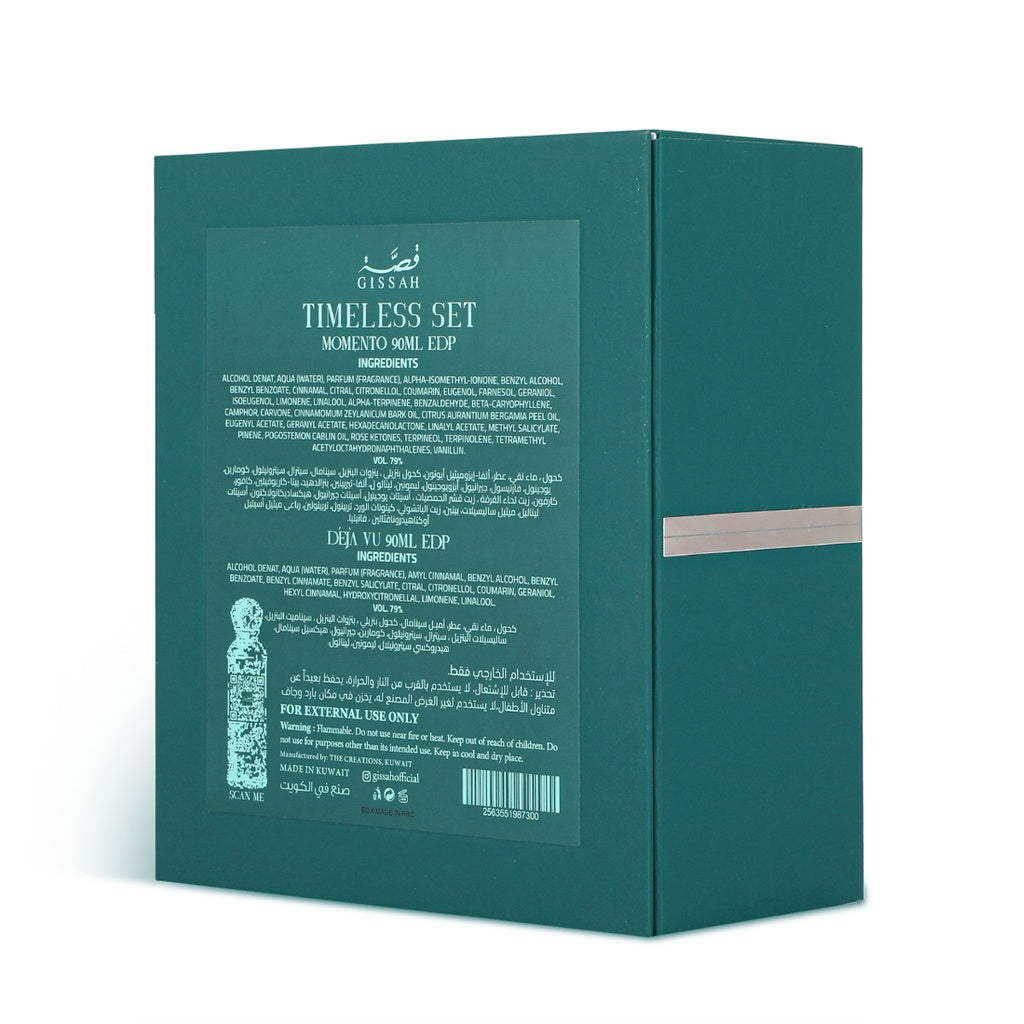 Timeless 2x90ml Perfume Set by Gissah